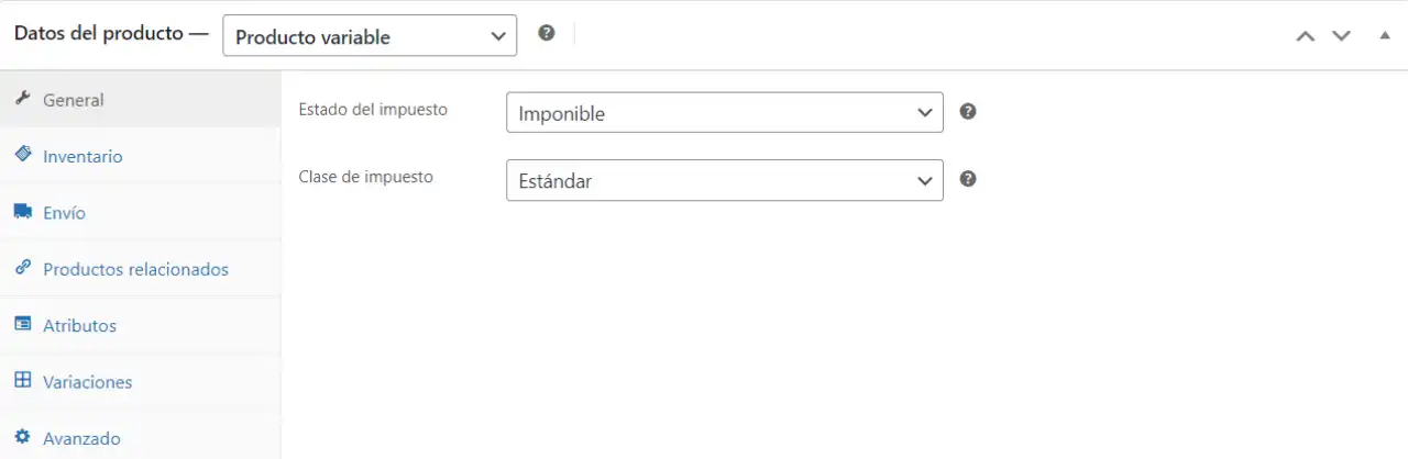 producto variable