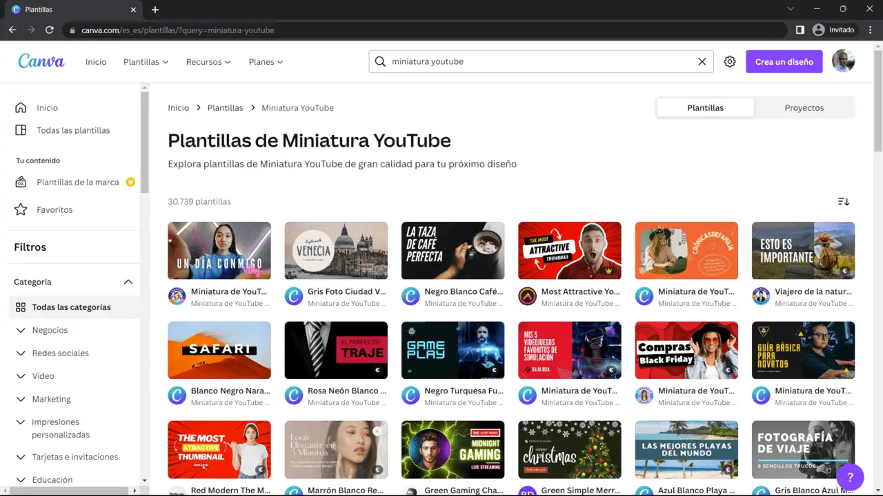 captura buscador canva