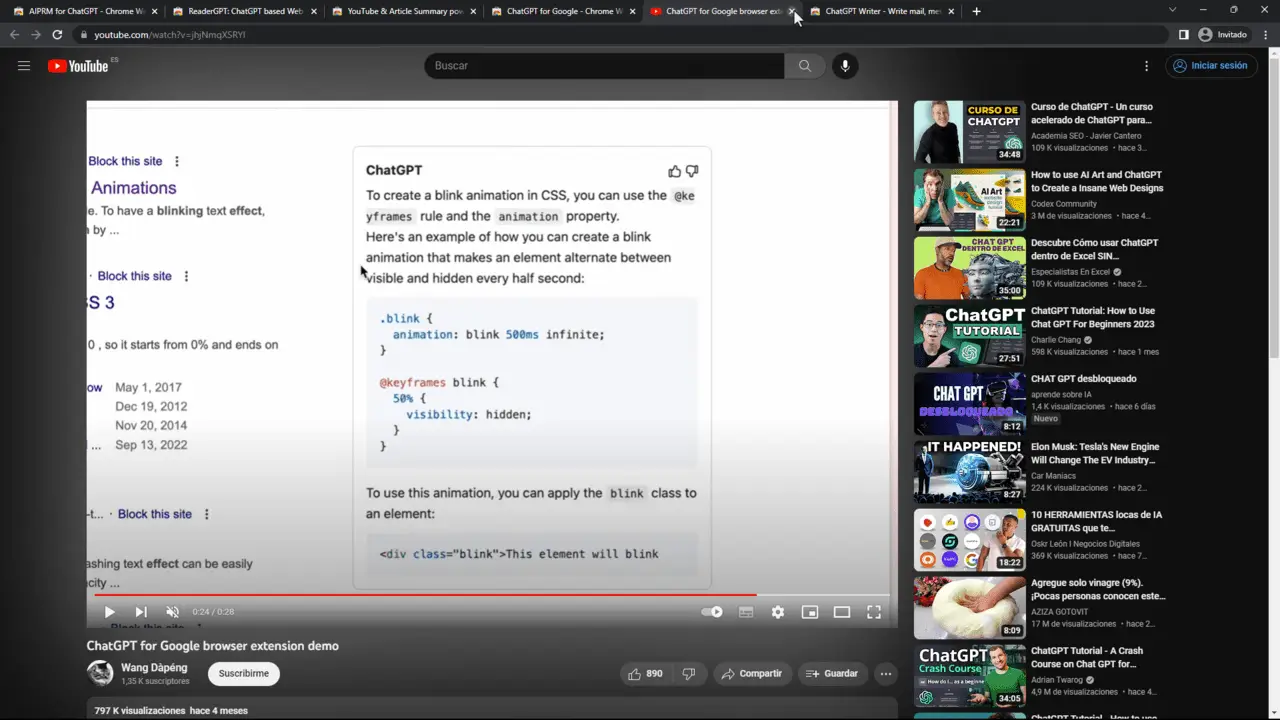 ejemplo chatgpt google