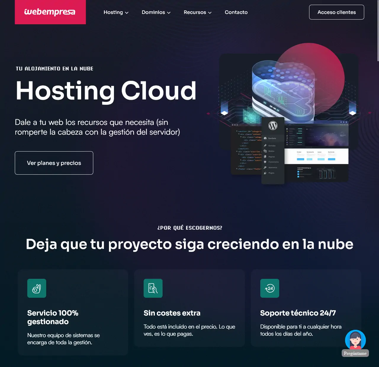 cloud hosting webempresa