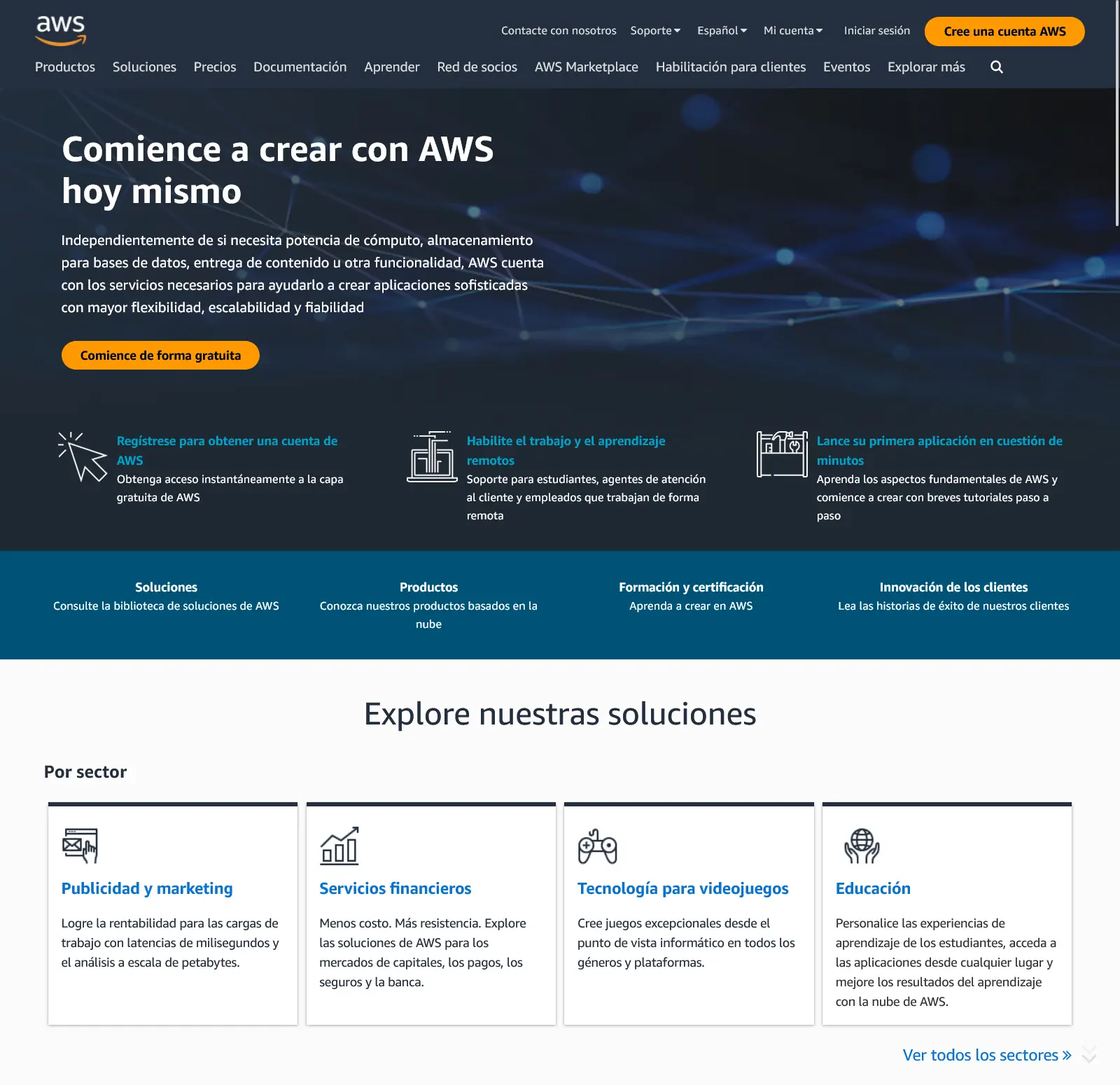 servicios en la nube amazon